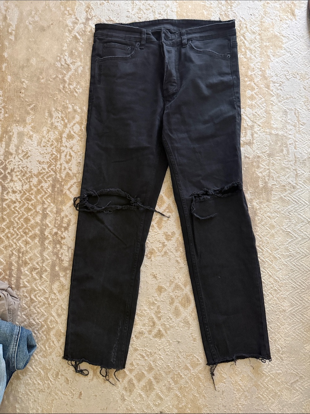 Ksubi Black Slim Ripped Jeans